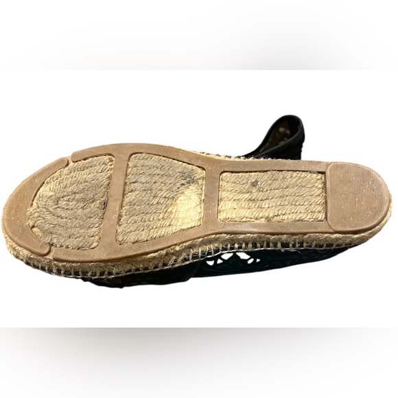 TORY BURCH Black Lace Espadrille Flats - Picture 5 of 6